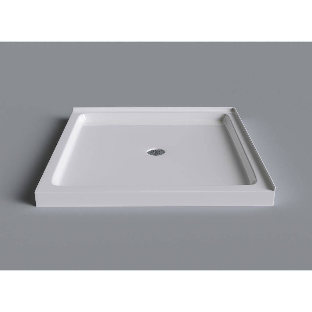 Mirolin Sb3636d Strada 36 Base Side Back Wall Flange White with regard to proportions 1024 X 1024