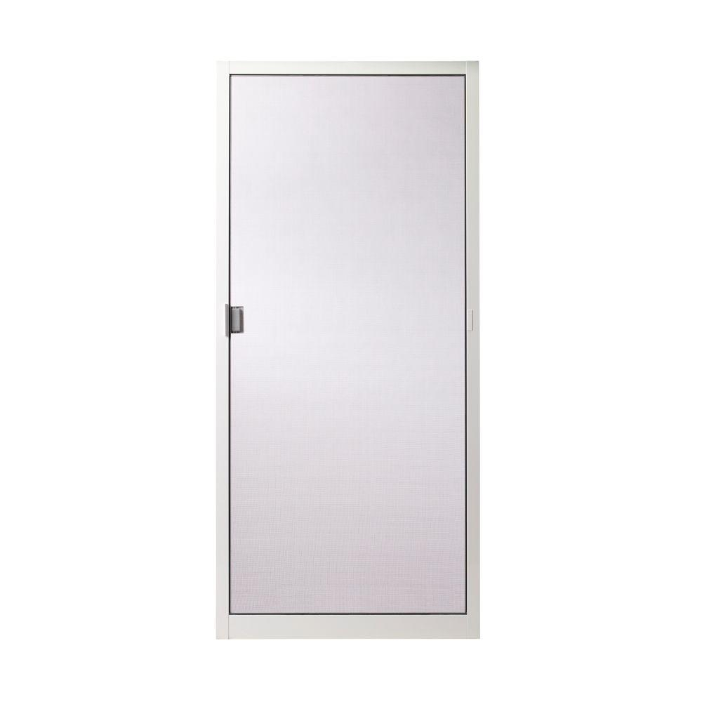 Mmi Door 33 In X 79 58 In White Steel Sliding Patio Screen Door within sizing 1000 X 1000
