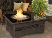 Mocha Wicker Aluminum Frame 48 In W 60000 Btu Liquid Propane Gas inside proportions 900 X 900