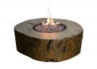 Modeno Blazing Timber 37 In Round Eco Stone Propane Fire Pit In intended for size 1000 X 1000