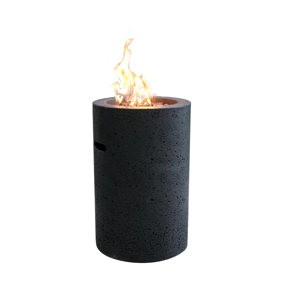 Modeno Lave Tube 276 In Round Concrete Propane Fire Pit Column In within proportions 1000 X 1000