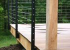 Modern Cabin Deck Railing Metal Railing Posts Wire Wood Decks with regard to dimensions 1067 X 1600