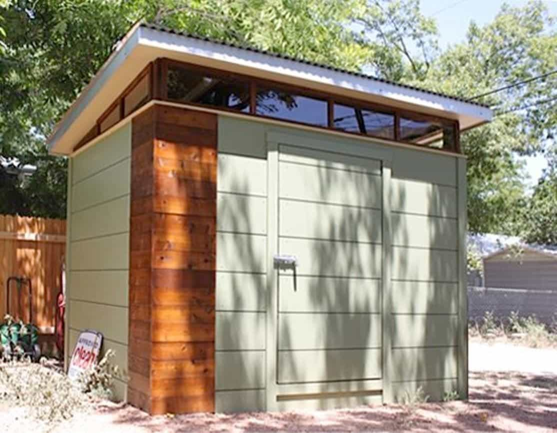 Modern Prefab Storage Shed With Flat Roof Outdoor Prefab Storage for sizing 1114 X 867