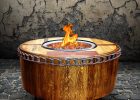 Moderna Wine Barrel Fire Pit Table regarding proportions 1200 X 1200