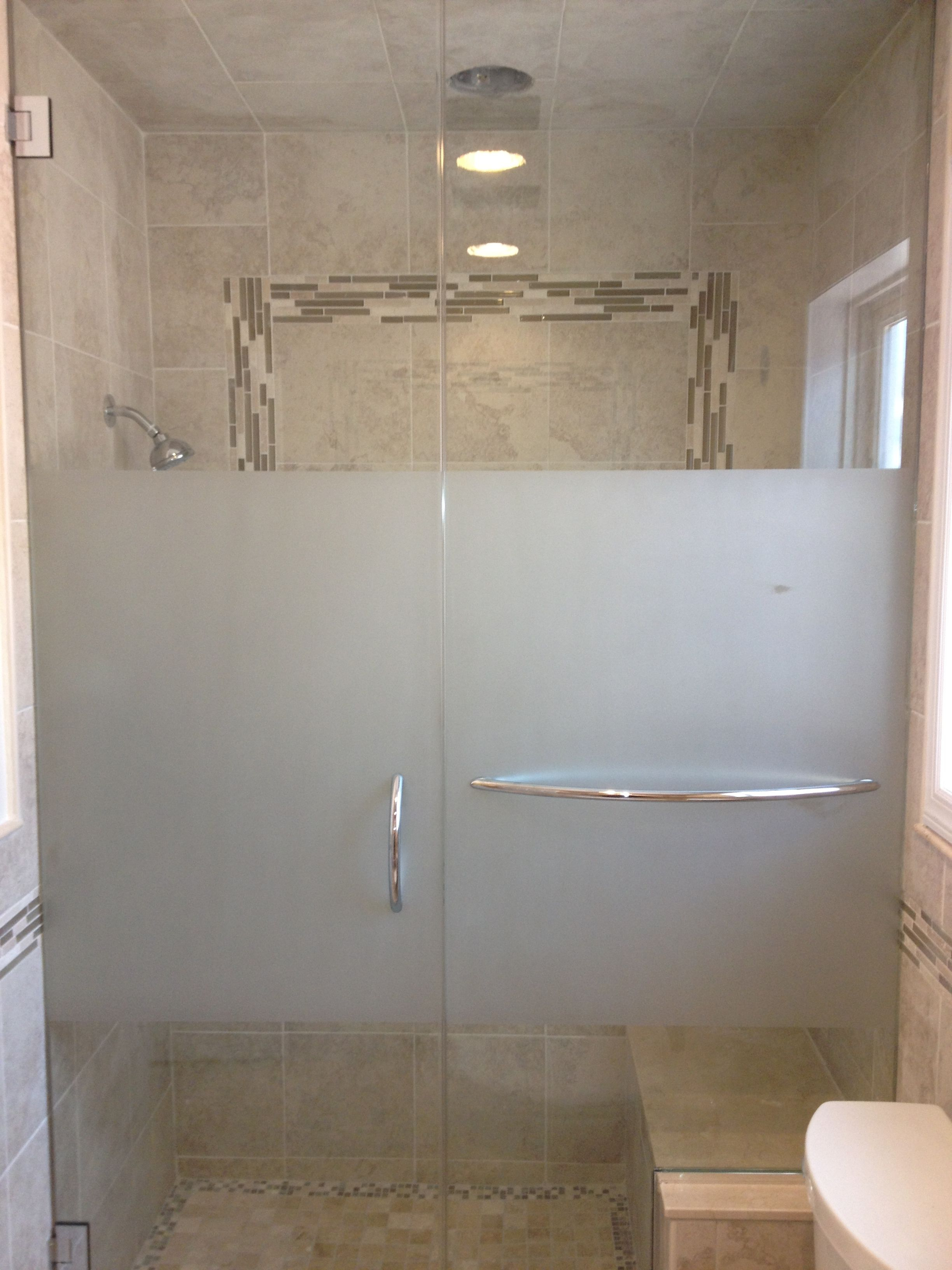 Modren Frosted Shower Doors Glass Pattern F For Design Inspiration intended for sizing 2448 X 3264