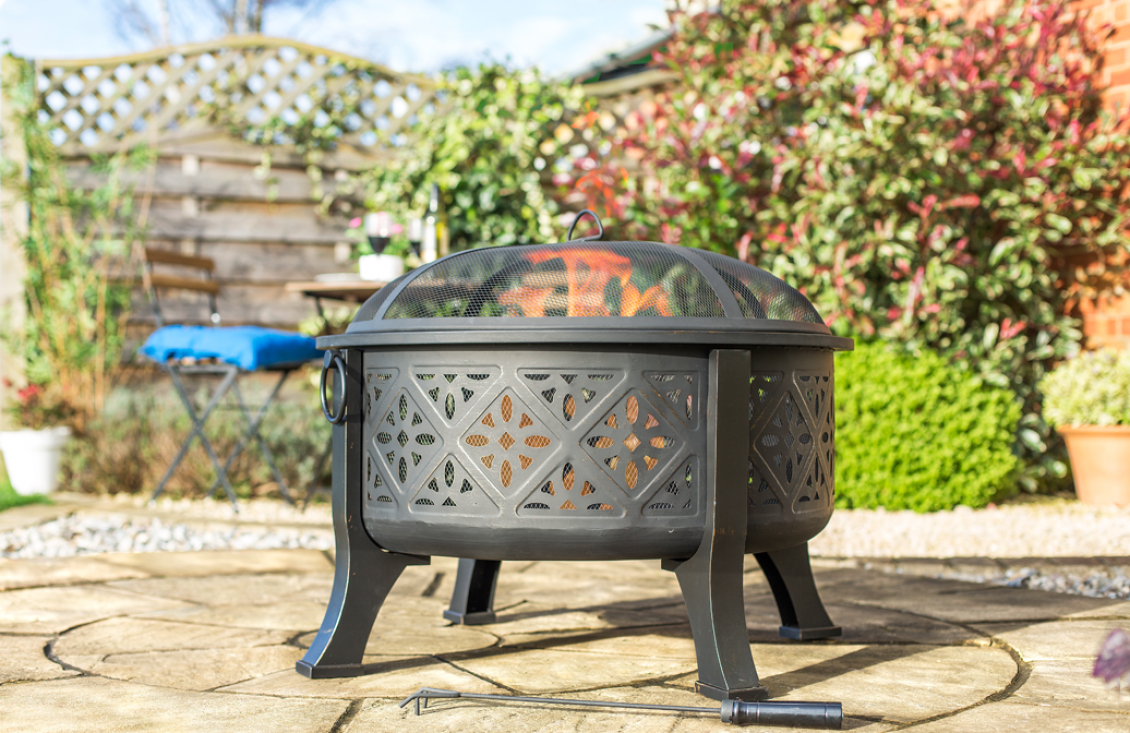 Moresque Moroccan 76cm Firepit in proportions 1130 X 733