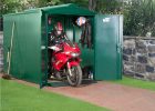 Motorcycle Storage Shed 9ft X 5ft 2 Motorbike Garage Asgard throughout proportions 1300 X 970