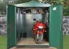 Motorcycle Storage Shed 9ft X 5ft 2 Motorbike Garage Asgard with regard to sizing 1300 X 970
