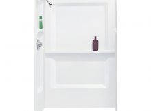 Mustee Durawall White Shower Wall Surround Panel Kit Common 48 In with regard to proportions 900 X 900