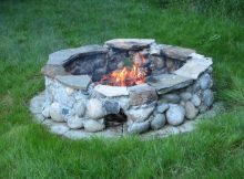 My Newly Built Fire Pit Mortared Native Stones With Four Air Vents with regard to dimensions 1984 X 1488