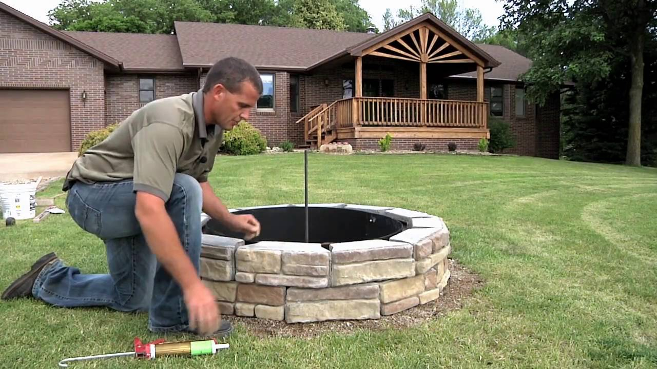 Natural Concrete Products 44 Wood Burning Fire Pit Kit inside measurements 1280 X 720