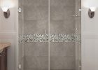 Nautis Gs Completely Frameless Hinged Shower Door With Shelves In with regard to sizing 1000 X 1000