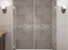 Nautis Gs Completely Frameless Hinged Shower Door With Shelves In with regard to sizing 1000 X 1000