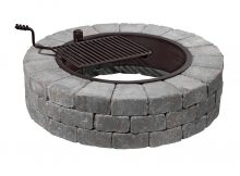 Necessories Grand 48 In Fire Pit Kit In Bluestone With Cooking with size 1000 X 1000