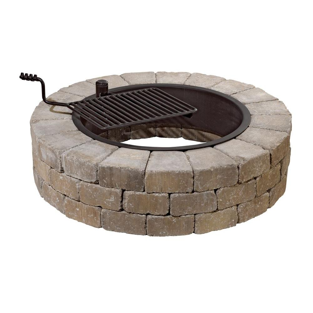 Necessories Grand 48 In Fire Pit Kit In Santa Fe With Cooking Grate for sizing 1000 X 1000