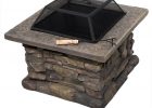 New 29 Outdoor Patio Firepit W Matte Steel Fire Bowl Stone Base within size 1000 X 1000