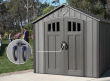 New Lifetime 8 X 10 Storage Shed Rough Cut Version Model 60211 with dimensions 1280 X 720