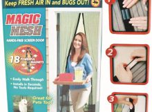 New Magic Mesh Hands Free Screen Door With Magnets As Seen On Tv inside proportions 1000 X 938