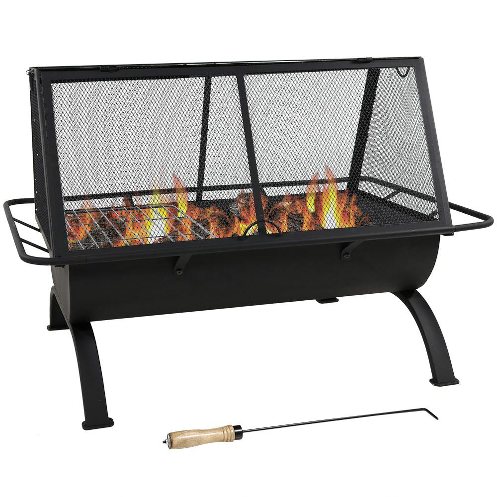 Northland 36 In X 27 In Rectangle Steel Wood Burning Fire Pit With in measurements 1000 X 1000