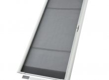 Odl 36 In X 80 In Brisa White Standard Retractable Screen Door intended for size 1000 X 1000