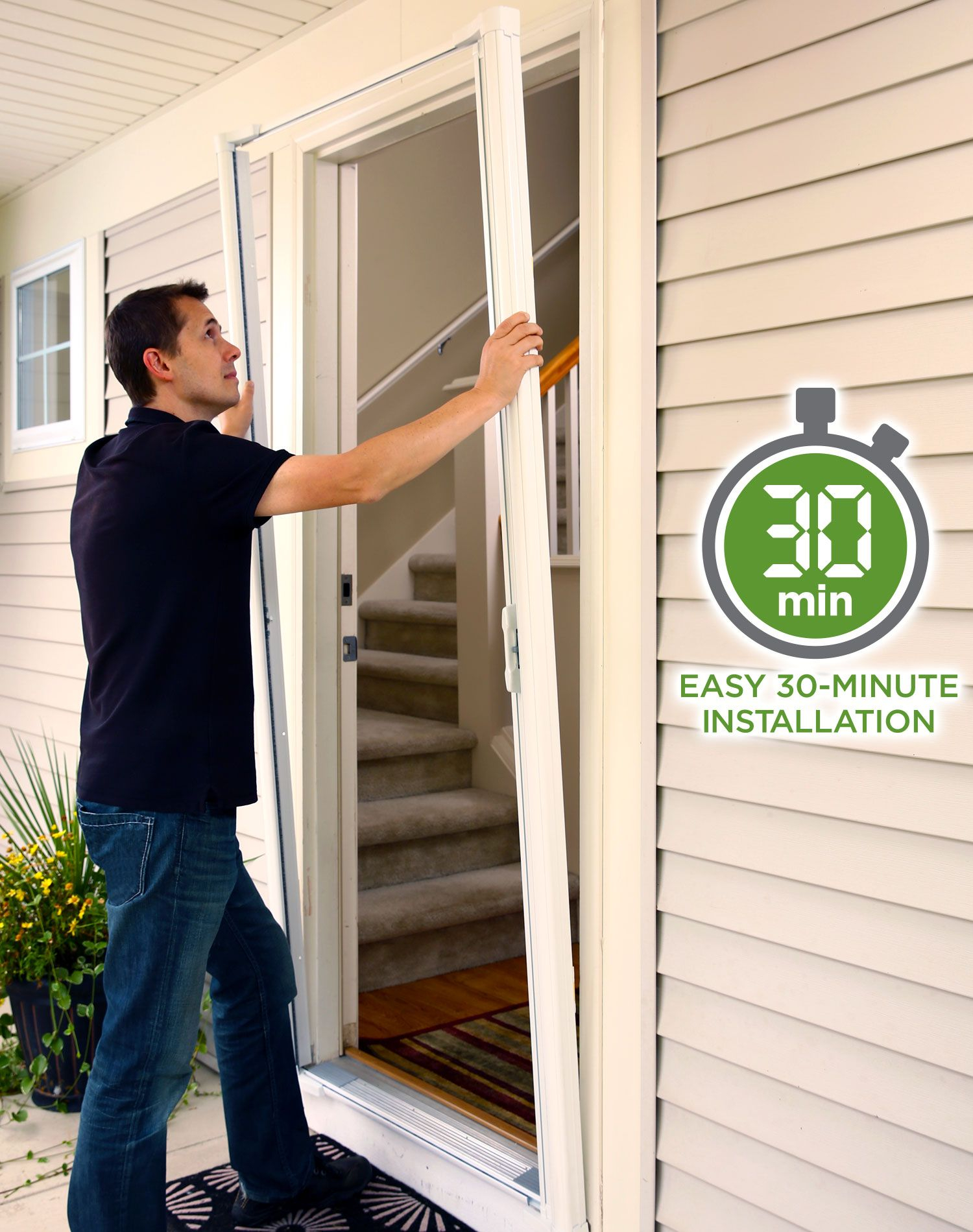 Odl Brisa Retractable Screen Doors 30 Minute Installation Behold throughout sizing 1500 X 1900