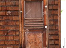 Old Fashioned Wooden Screen Door Stock Image Image Of Antique throughout size 1095 X 1300