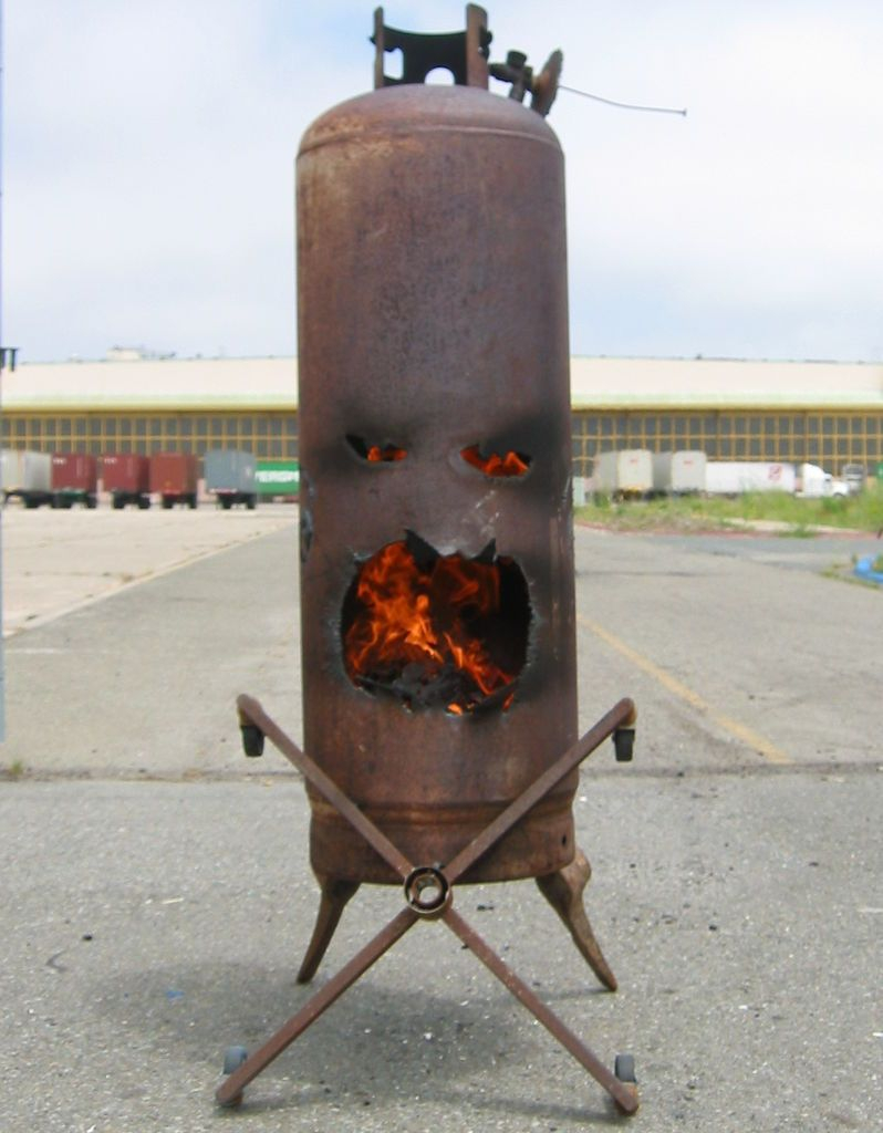 Old Propane Tank Fire Pit That Looks Mad Fire Pits Rings with regard to proportions 798 X 1024