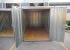 Open Door To Large Portable Temporary Steel Storage Shed Iowa City in dimensions 4608 X 3456