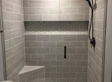 Our Finished Walk In Shower Walls Florim Usa 6x24 Cut In Half inside dimensions 2448 X 3264