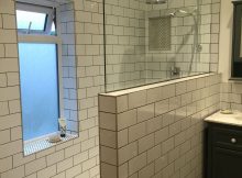 Our New Bathroom With Metrosubway Tiles And Dark Grey Grouting With throughout measurements 1656 X 2208