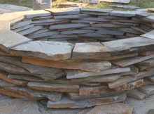 Our Stacked Stone Fire Pit Made From The Left Over Stone From Our with measurements 2969 X 1654