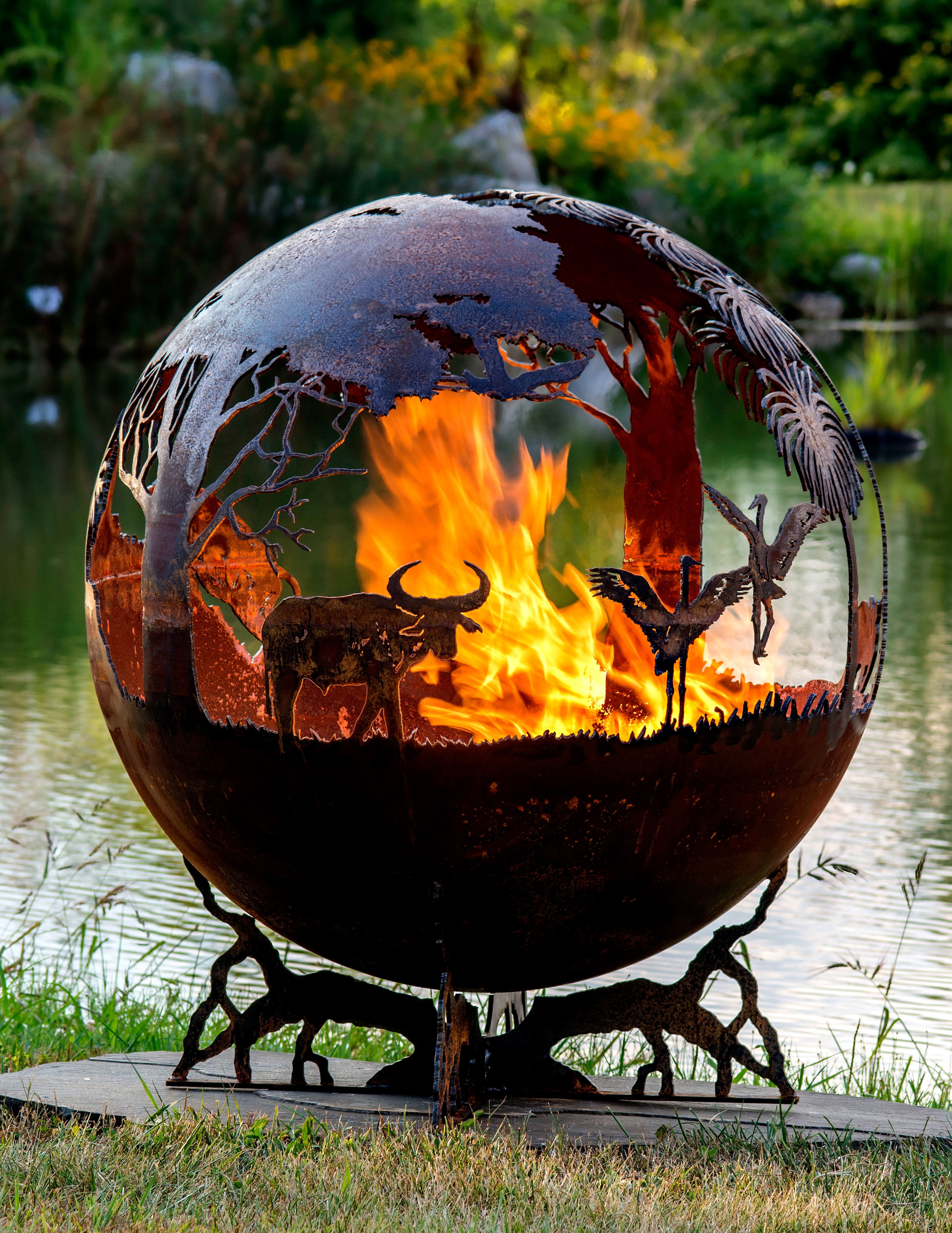 Outback Australia Fire Pit Sphere The Fire Pit Gallery regarding measurements 3141 X 4066