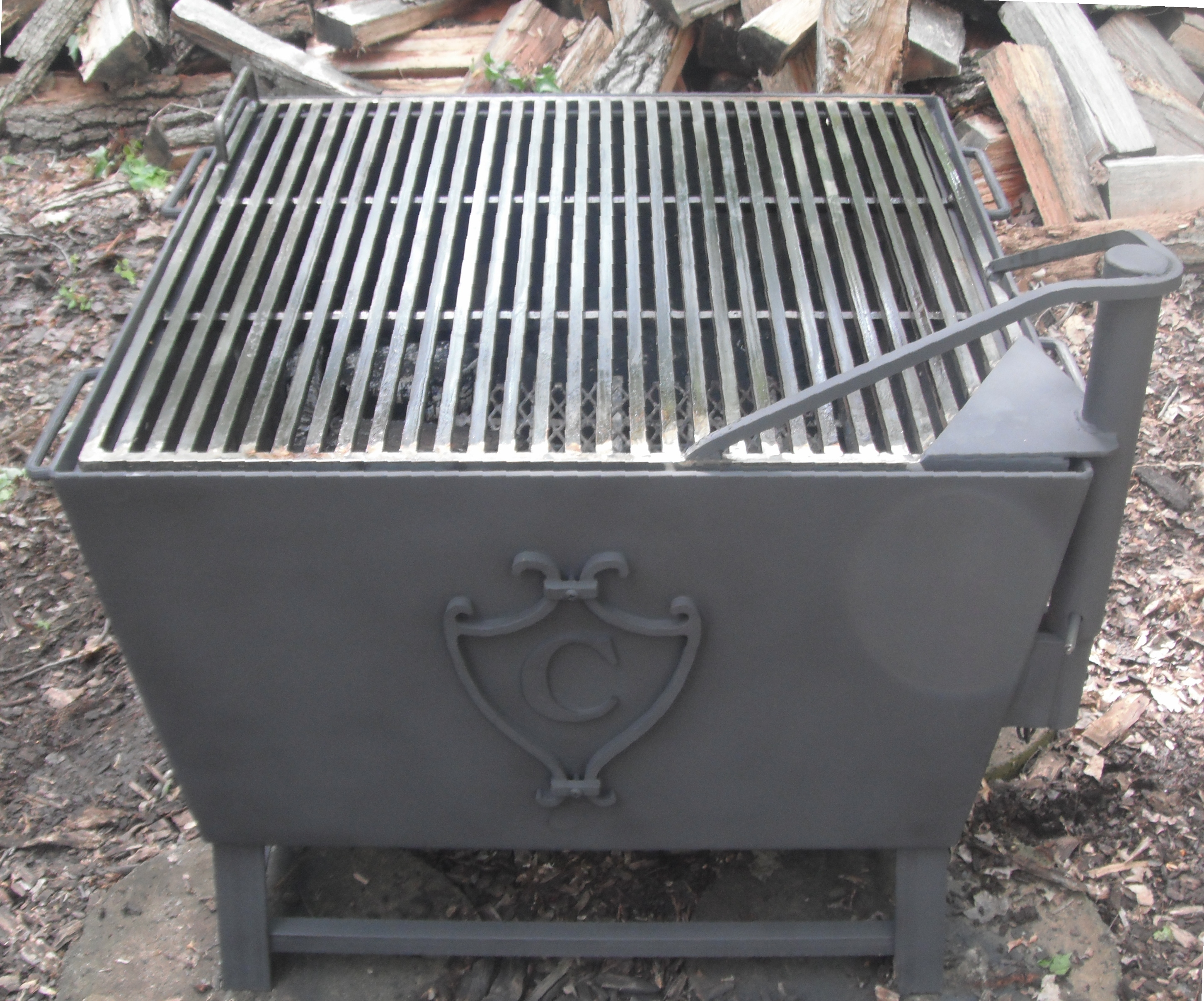 Outdoor Fire Pits And Fire Grates intended for measurements 2905 X 2414
