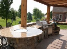 Outdoor Kitchen Firepit Bar Top Outdoor Living Patio Kitchen intended for size 3280 X 2460