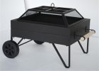 Outdoor Living Fire Pits Patio Heaters Steel Fire Pit On Wheels with regard to size 1155 X 1155