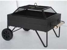 Outdoor Living Fire Pits Patio Heaters Steel Fire Pit On Wheels with size 1155 X 1155