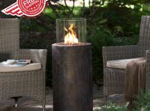 Outdoor Propane Gas Column Fire Pit Firepit Fireplace Patio Heater pertaining to size 1000 X 1000