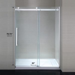 Ove Decors Sierra 60 In X 79 In Frameless Sliding Shower Door In with regard to sizing 1000 X 1000
