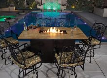 Ow Lee 42 X 72 Counter Height Santorini Fire Pit Outdoor regarding sizing 1200 X 1196