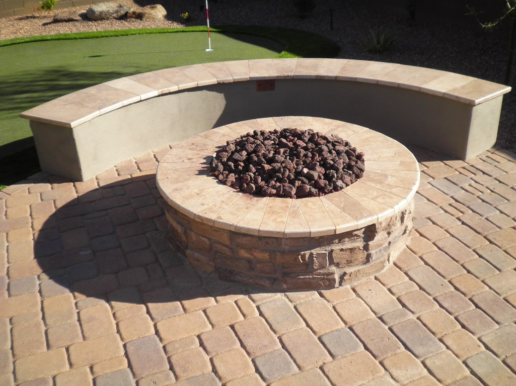 Patio Fire Pits In Arizona Landscape Design within sizing 1025 X 768