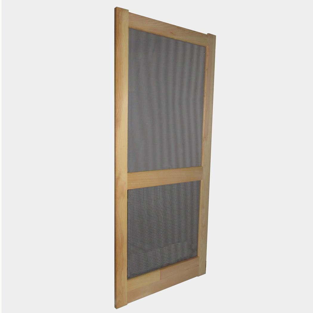 Paul Argoe Style 300 White Pine Screen Door With Hardware Cloth for dimensions 1050 X 1050