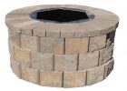 Pavestone 40 In W X 20 In H Rockwall Round Fire Pit Kit Yukon in measurements 1000 X 1000