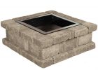 Pavestone Rumblestone 385 In X 14 In Square Concrete Fire Pit Kit with regard to measurements 1000 X 1000