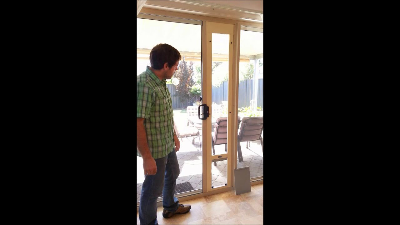 Pet Door For Sliding Glass And Screen Doors Maximum Security Package with dimensions 1280 X 720