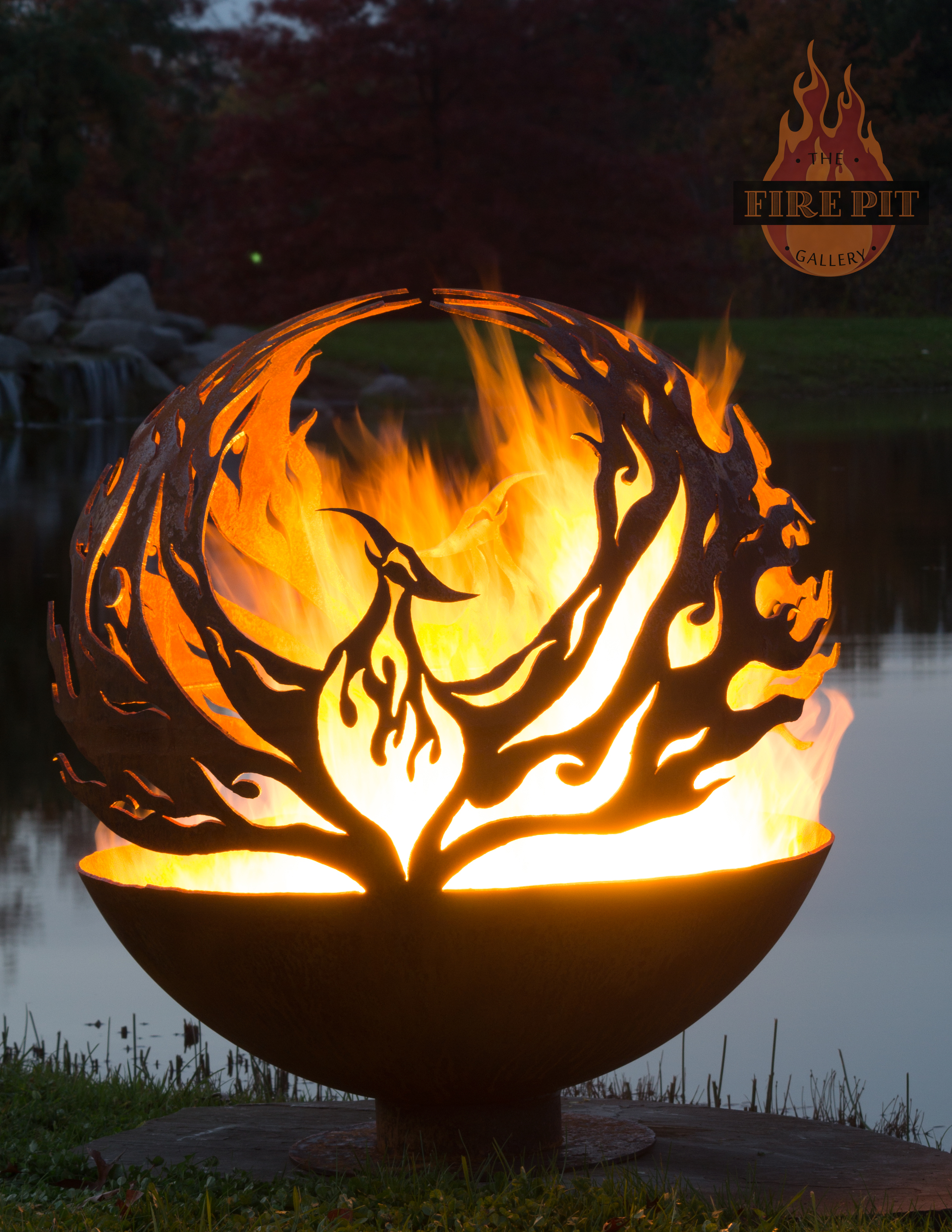 Phoenix Rising Fire Pit Sphere The Fire Pit Gallery for measurements 2395 X 3099