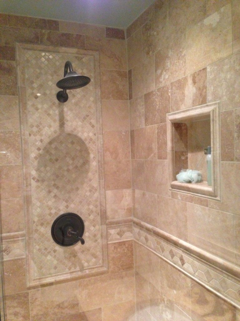 Pictures Of Bathroom Walls With Tile Walls Which Incorporate A in measurements 768 X 1024