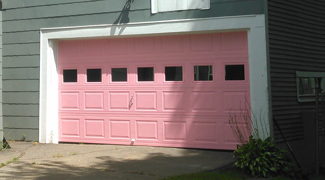 Pink Garage Door Made Possible With Our Truchoice Color System regarding dimensions 1269 X 705