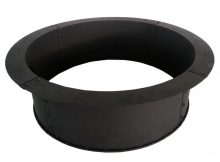 Pleasant Hearth 34 In X 10 In Round Solid Steel Wood Fire Ring In in measurements 1000 X 1000