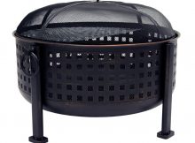 Pleasant Hearth Langston 30 In Deep Bowl Steel Fire Pit In Rubbed inside proportions 1000 X 1000