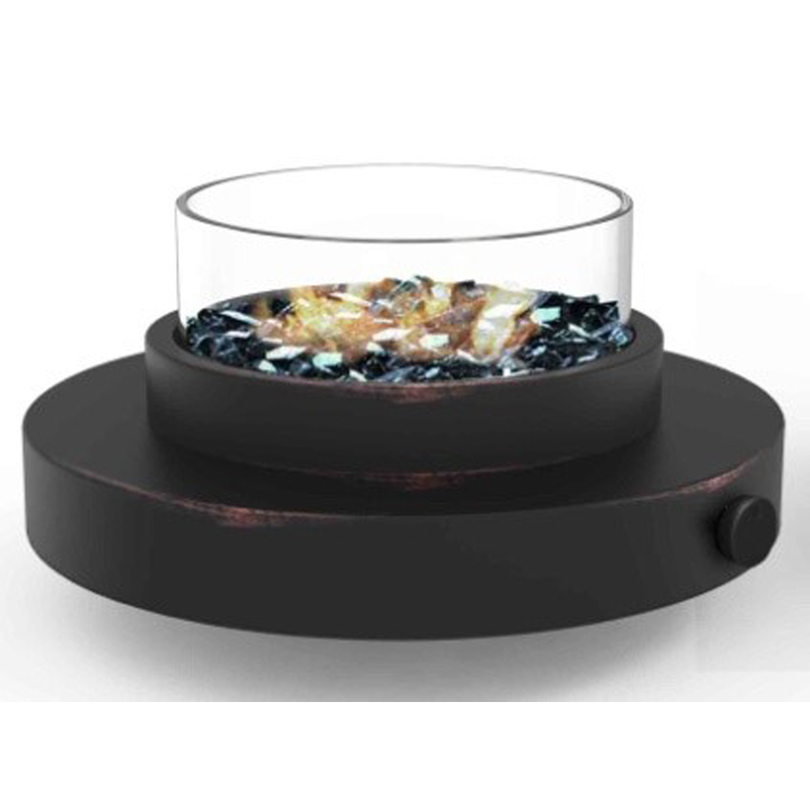 Portable Tabletop Fire Pit Steel Liquid Propane Firebowl Centerpiece pertaining to proportions 900 X 900